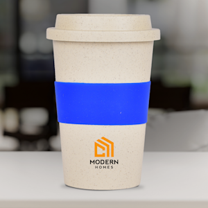 Personalised Eco-friendly Bamboo Fibre Travel Coffee Mug - 350ml > Overview Image
