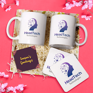 Festive Gift Hamper - (Coffee Mug/Tea Coaster/Card) > Overview Image