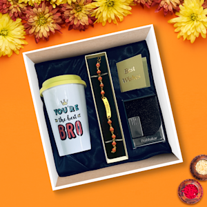 Personalised Rakhi with Best Bro Tumbler > Overview image
