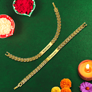 Personalised Rakhi Golden Rolex Chain > Overview Image