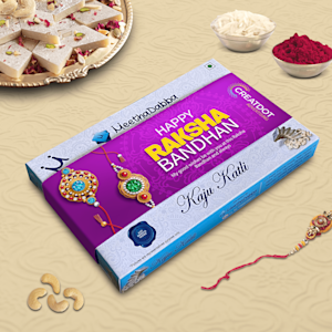 Kaju Katli with Customised Sleeve  > Overview Image