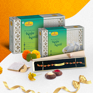 Personalised Rakhi with Kaju Katli > Overview image