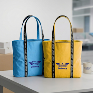 Polyester Matty Tote Bags > Overview Image 