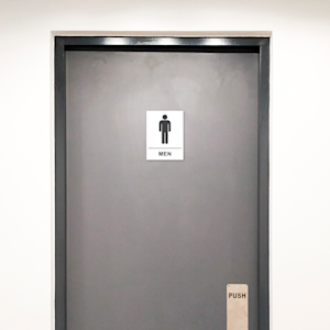 mens  restroom signs