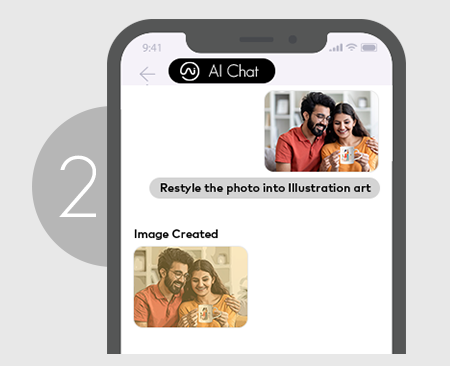 Upload your image with an appropriate prompt