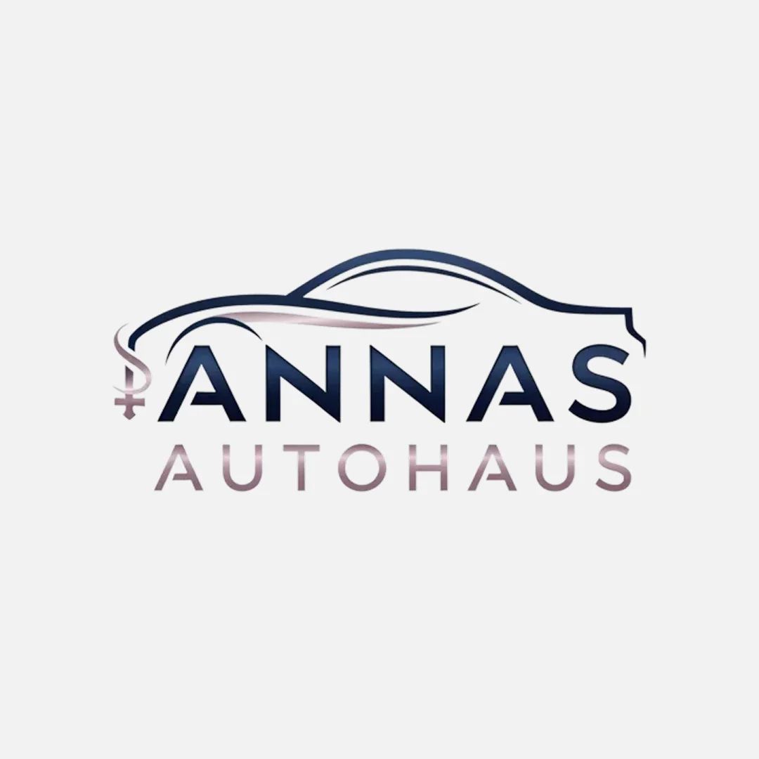 Logo mit eleganter Auto-Silhouette und klarer Typografie, modern, professionell und vertrauenswürdig.