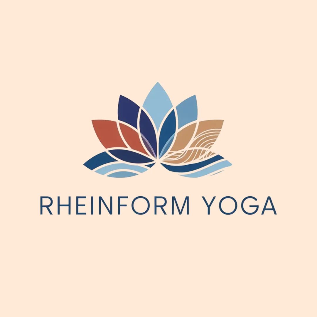 Stilisiertes Lotusmotiv mit fließenden Formen, ruhig, ausgewogen und ganzheitlich wirkend.