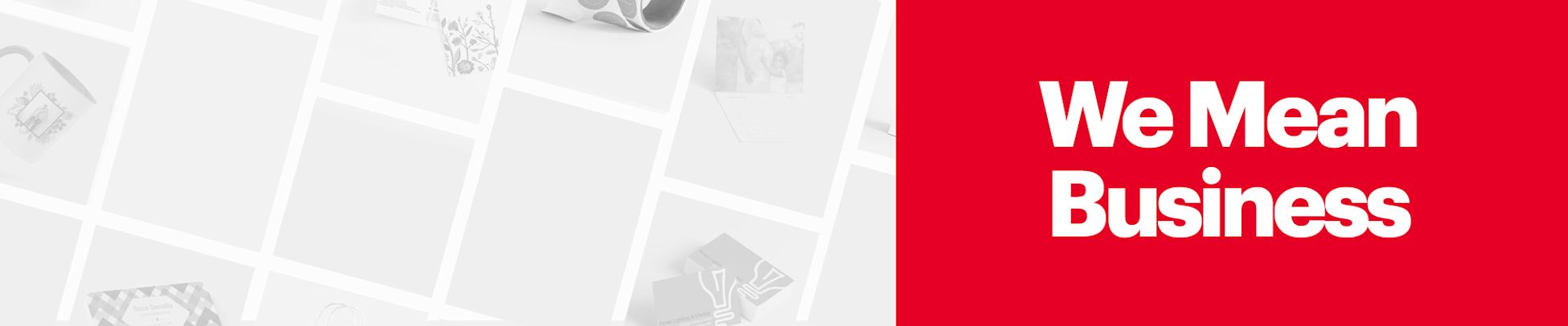 Special offers banner We mean business