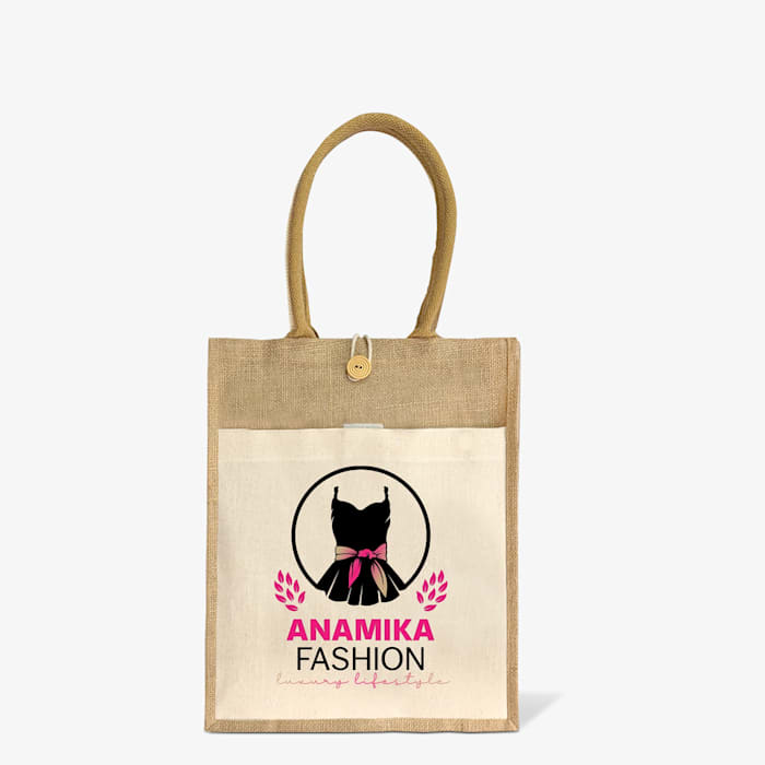 Premium jute carry bags with custom printing