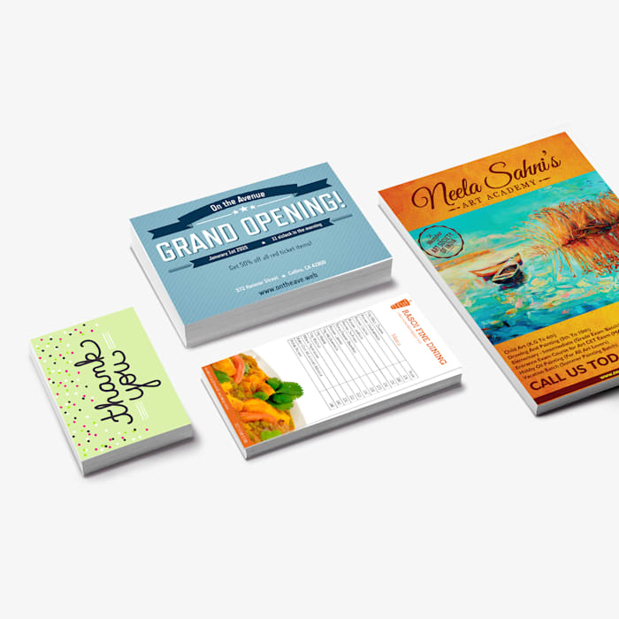 Printed promotional flyers