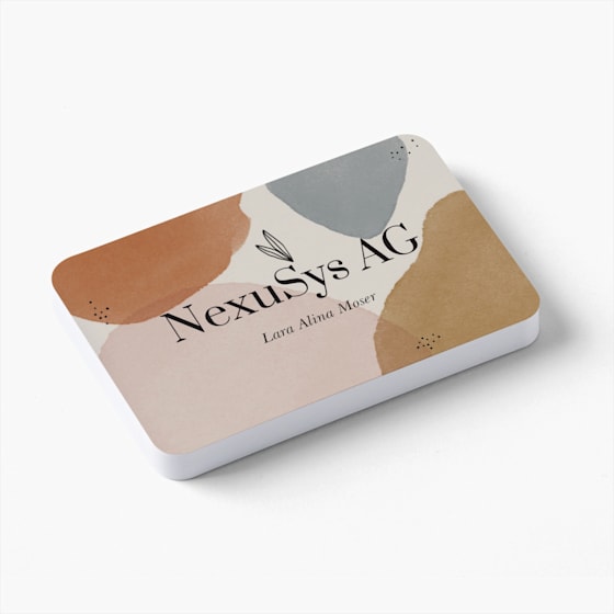 Visitenkarten mit abgerundeten Ecken