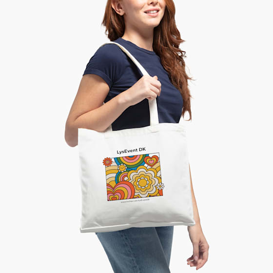 VistaPrint® mulepose i bomuld – 38 cm H x 34 cm B