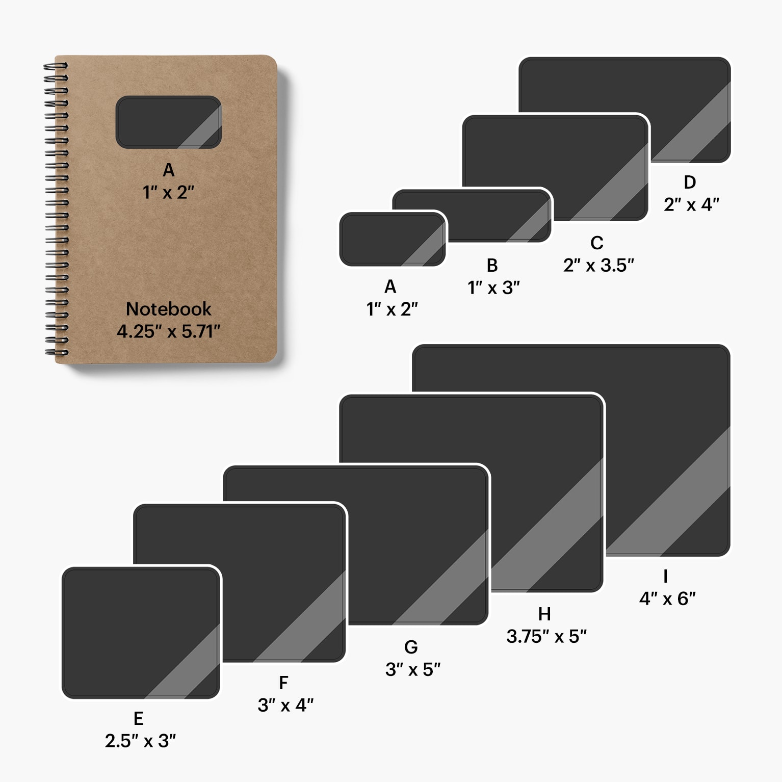 hojas de etiquetas adhesivas rectangulares redondeadas