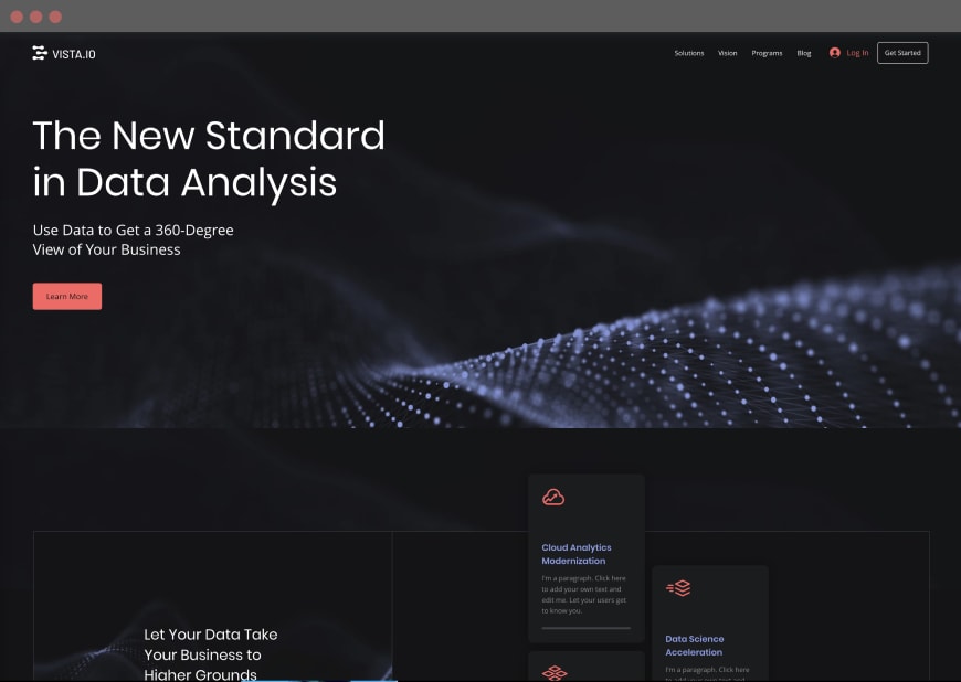 Example 3 of most popular website design in desktop and mobile.