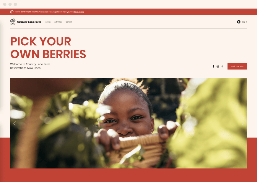 Example 2 of most popular website design in desktop and mobile.