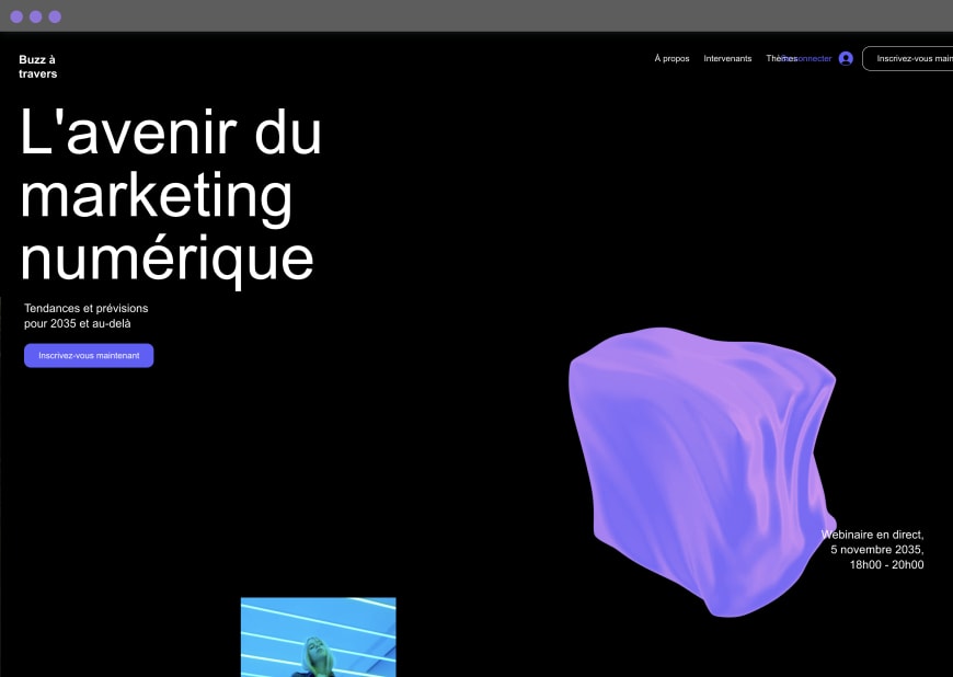 Exemple 8 d’un graphisme de site web populaire pour ordinateur et mobile.