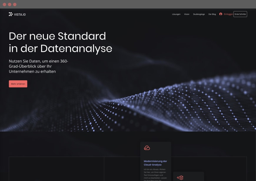 6. Beispiel eines beliebten Website-Designs als Desktop- und mobile Version.