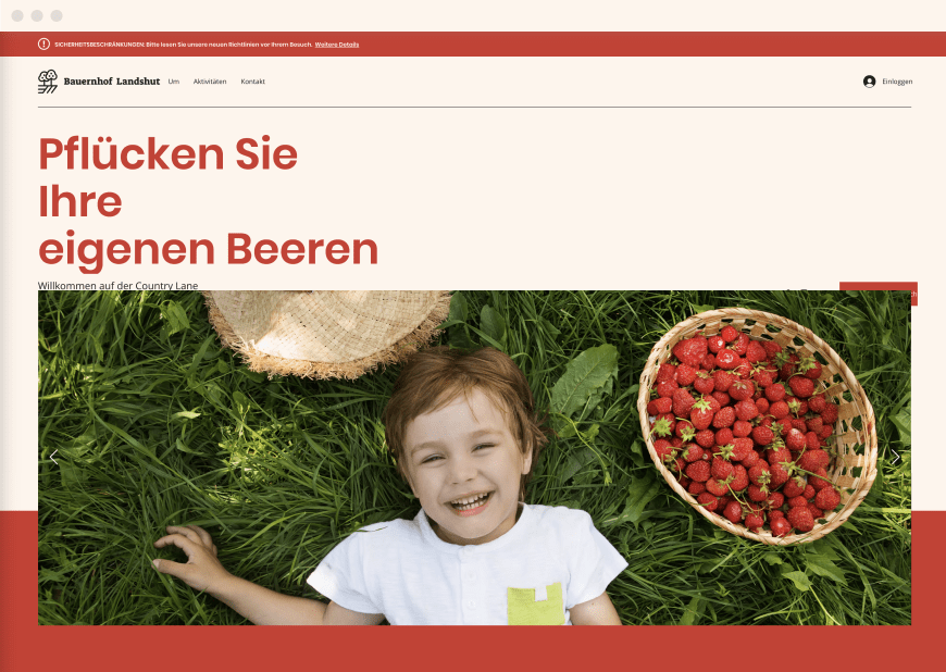 3. Beispiel eines beliebten Website-Designs als Desktop- und mobile Version.