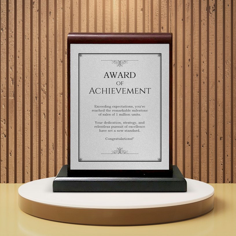 Wooden Award Memento