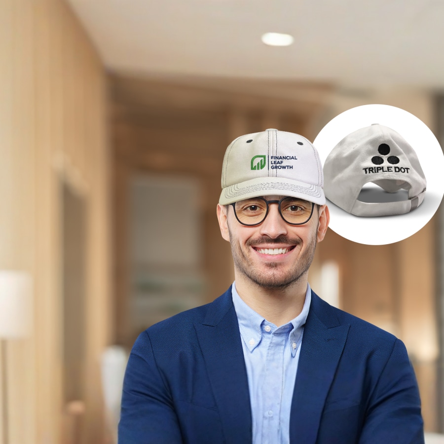 Triple Dot Caps - White > Hero img2