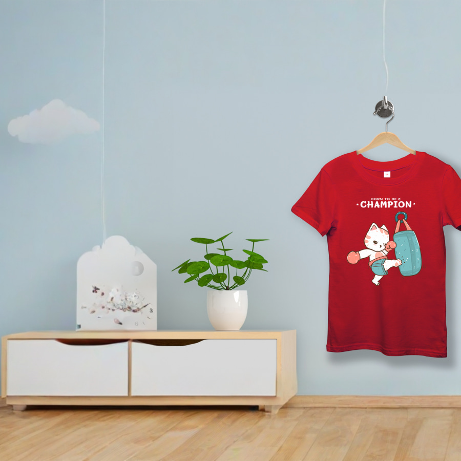 Kids Coloured Round Neck T-Shirt > Hero img4