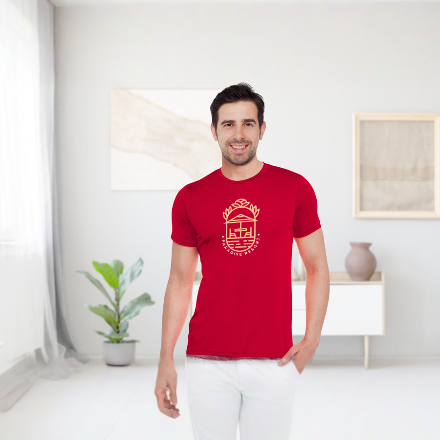 Men's Basic Polyester T-shirts - Colours