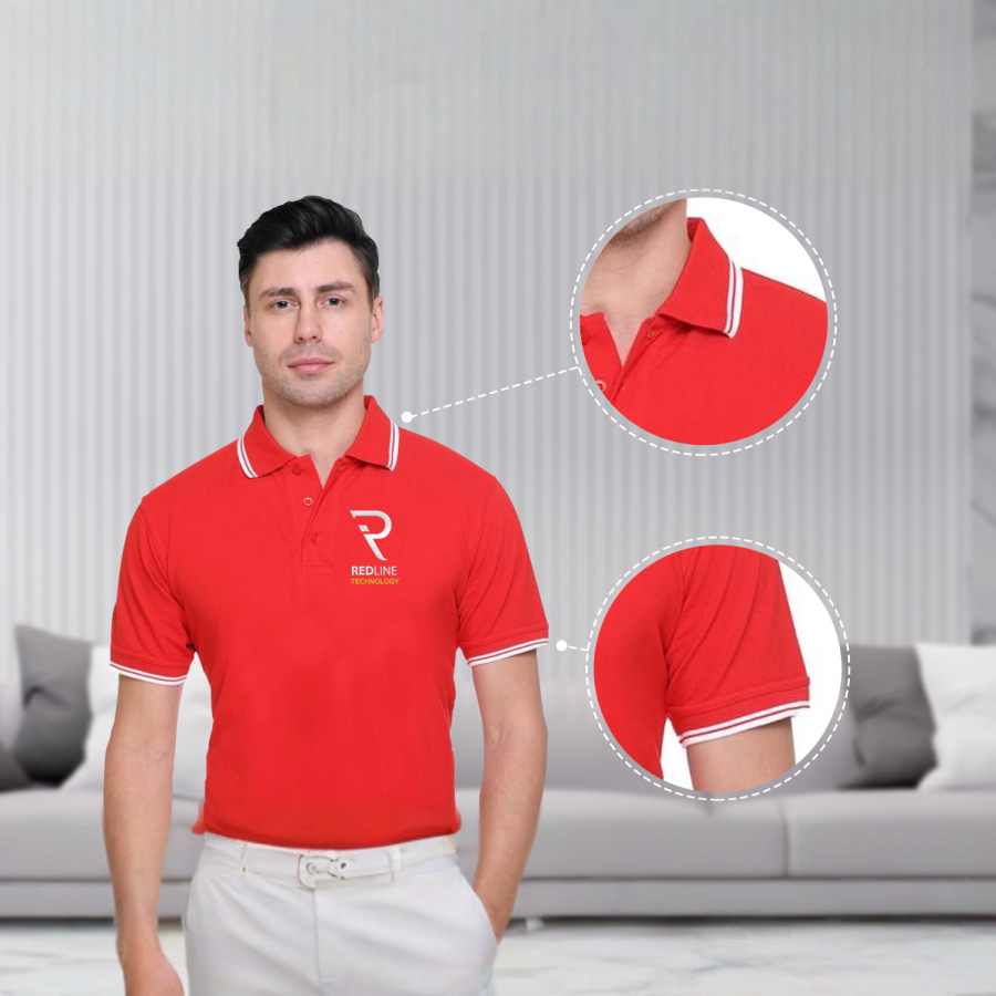 Pikmee Tipline Double tipped Polo T-shirts - Men
