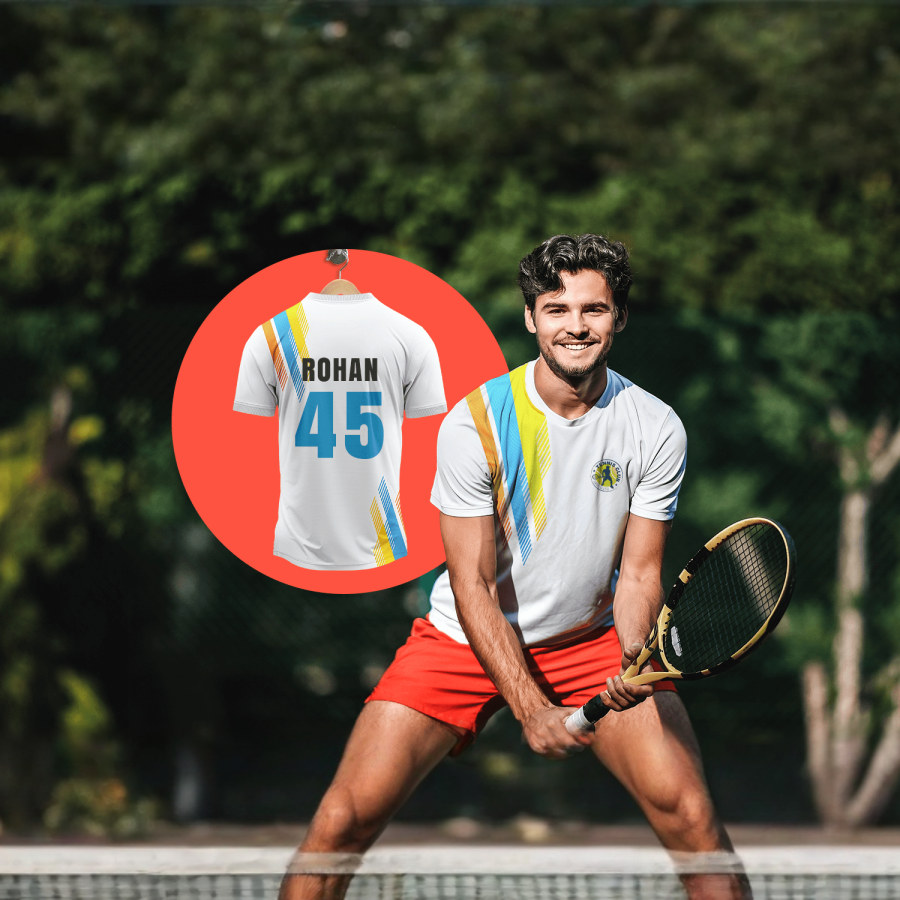 Sports Jersey Round Neck T-Shirts > Hero img1