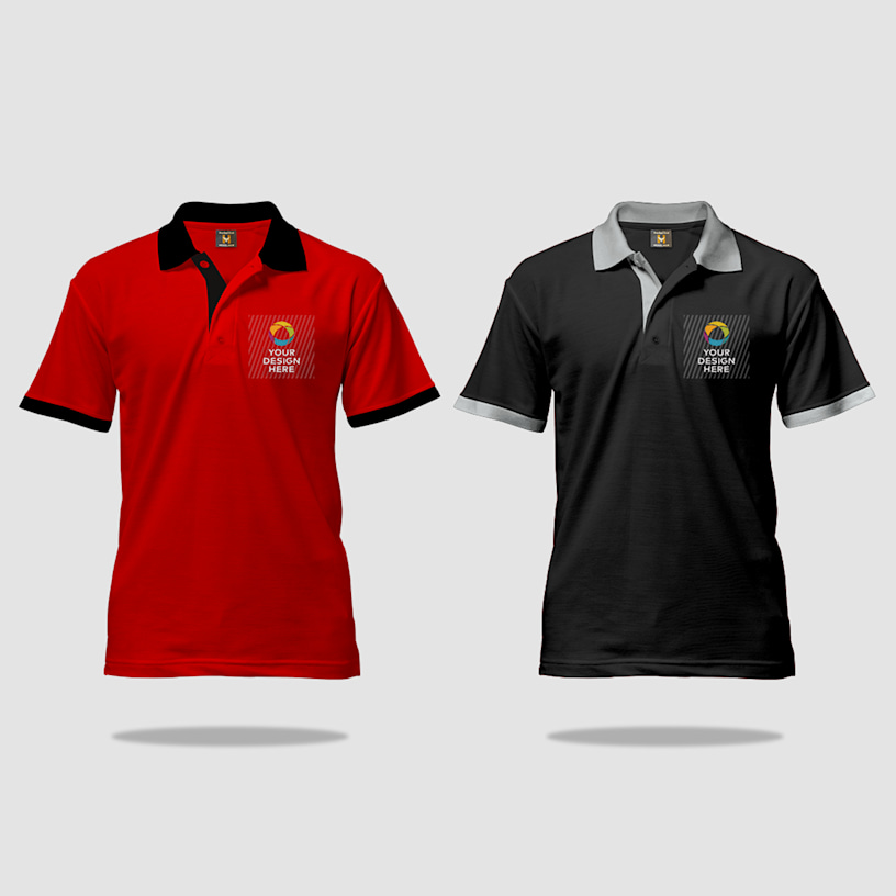 Contrast Collar Polo T-Shirts > Hero img4