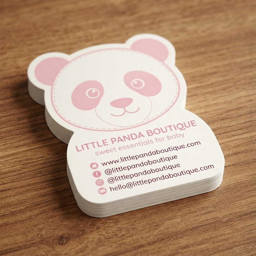 Custom Shape Visiting Cards > Hero img2