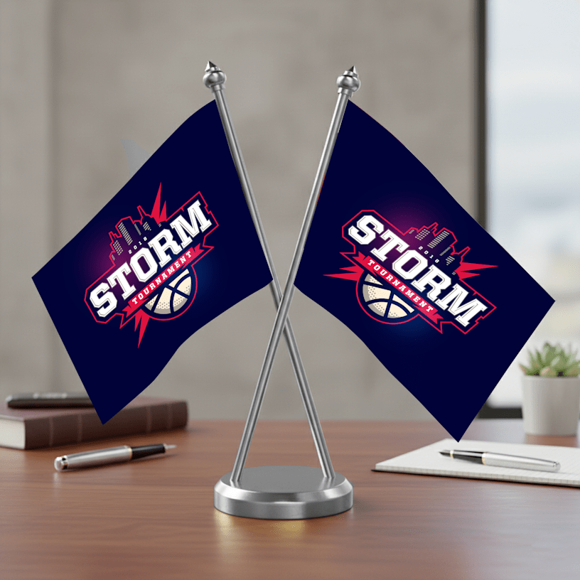 The Flag Company Customized Table Flag Cross Stand >Hero img 01