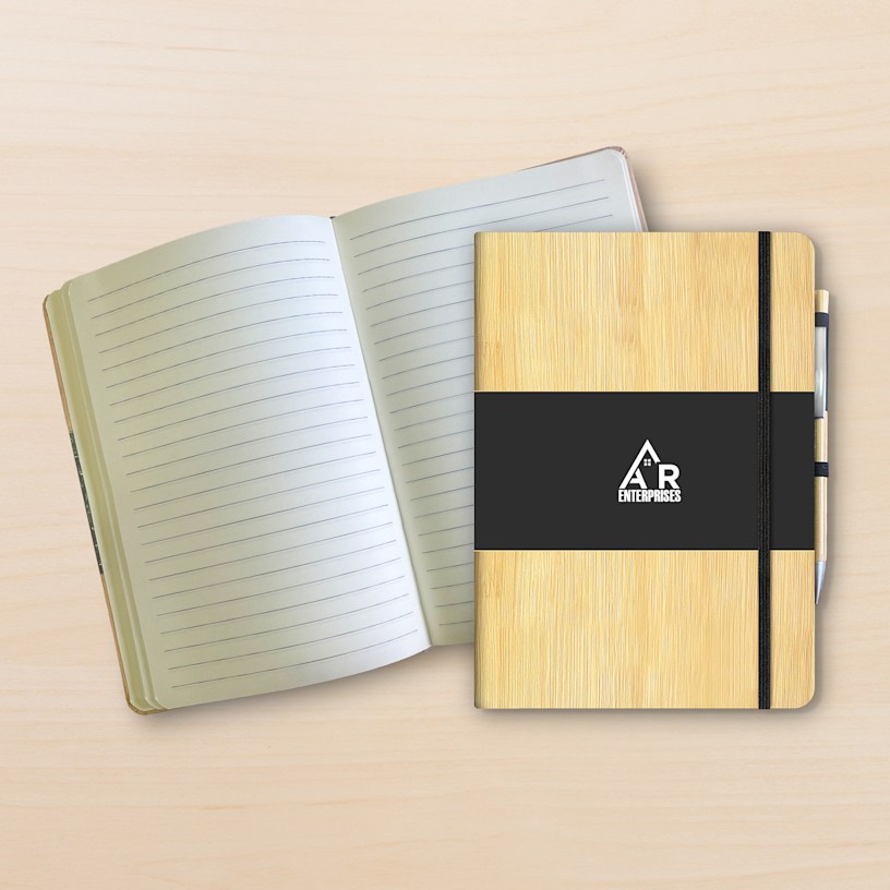 Wooden PU Diary with Pen > Hero img1