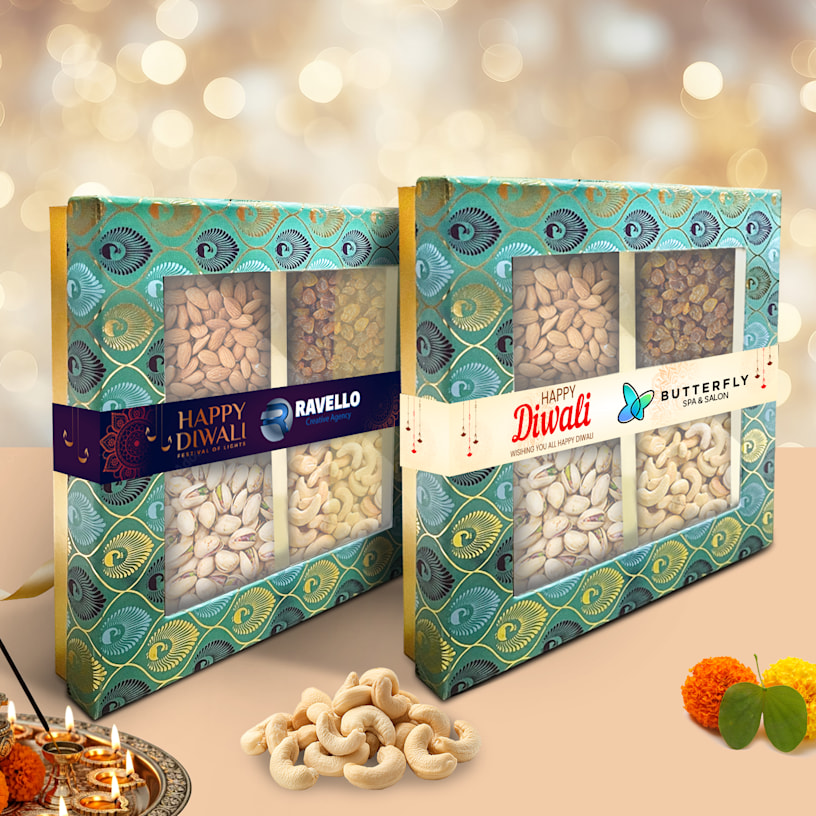 Dry Fruits Diwali Gift Hampers - Sleeves > Hero img2