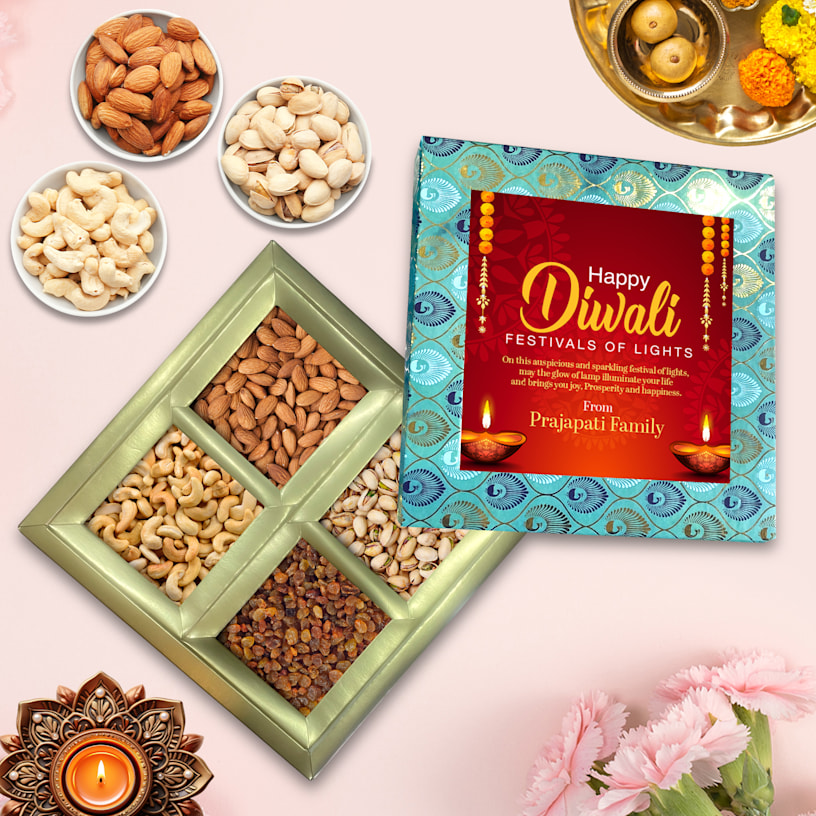 Dry Fruits Diwali Gift Hampers - Box > Hero img1