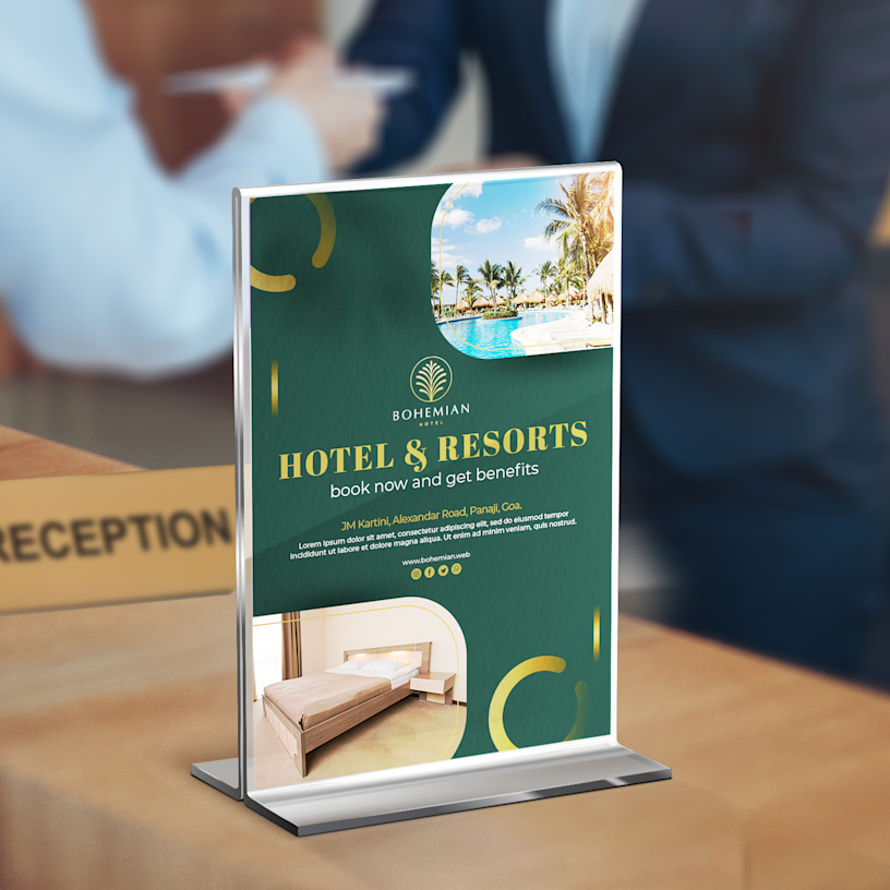 Double Sided Acrylic Display Stand > Hero Image 02