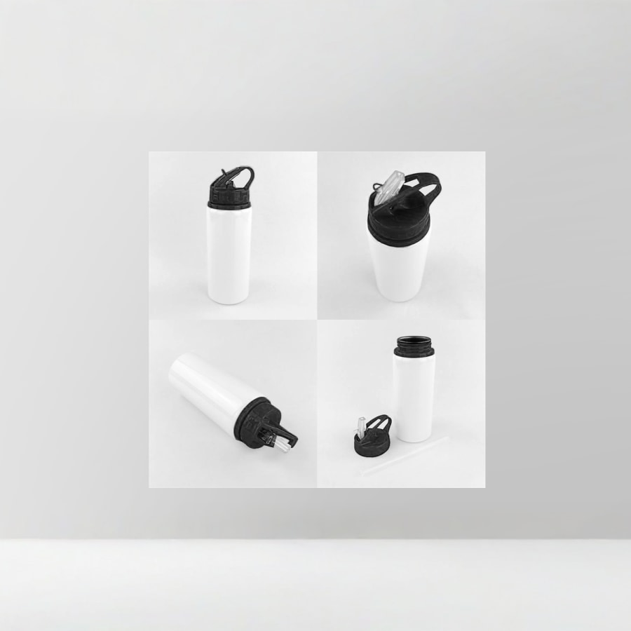 Aluminium Bottle with Straw 600ml > Hero img3