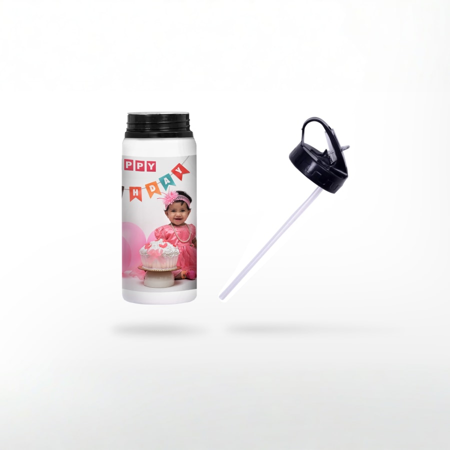 Aluminium Bottle with Straw 600ml > Hero img4