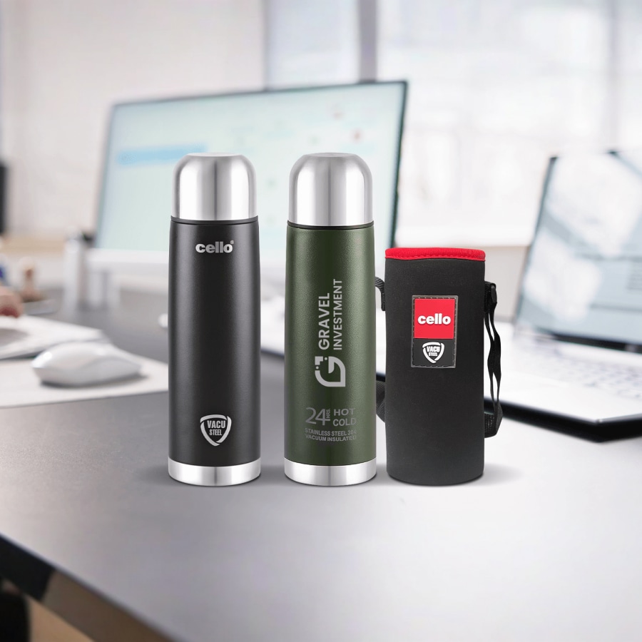 Cello SS Duro Flip Flask > Hero img3