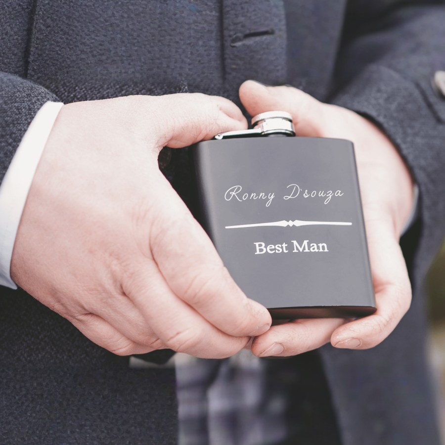 Hip Flask - 7 OZ - Black > Hero img1