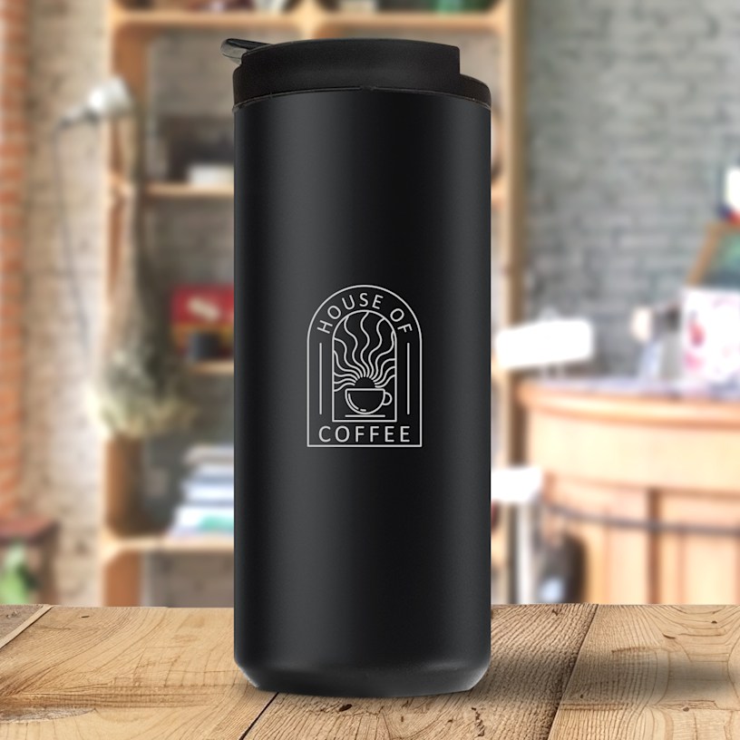 Personalised Insulated Vacuum Coffee Flask - 380ml > Hero img1