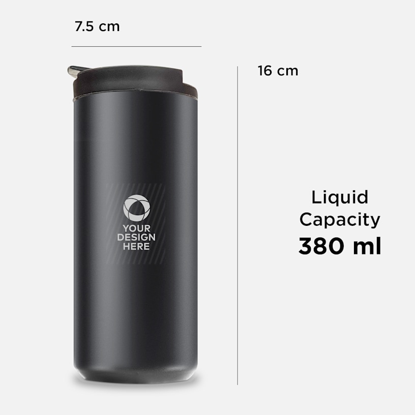 Personalised Insulated Vacuum Coffee Flask - 380ml > Hero img4