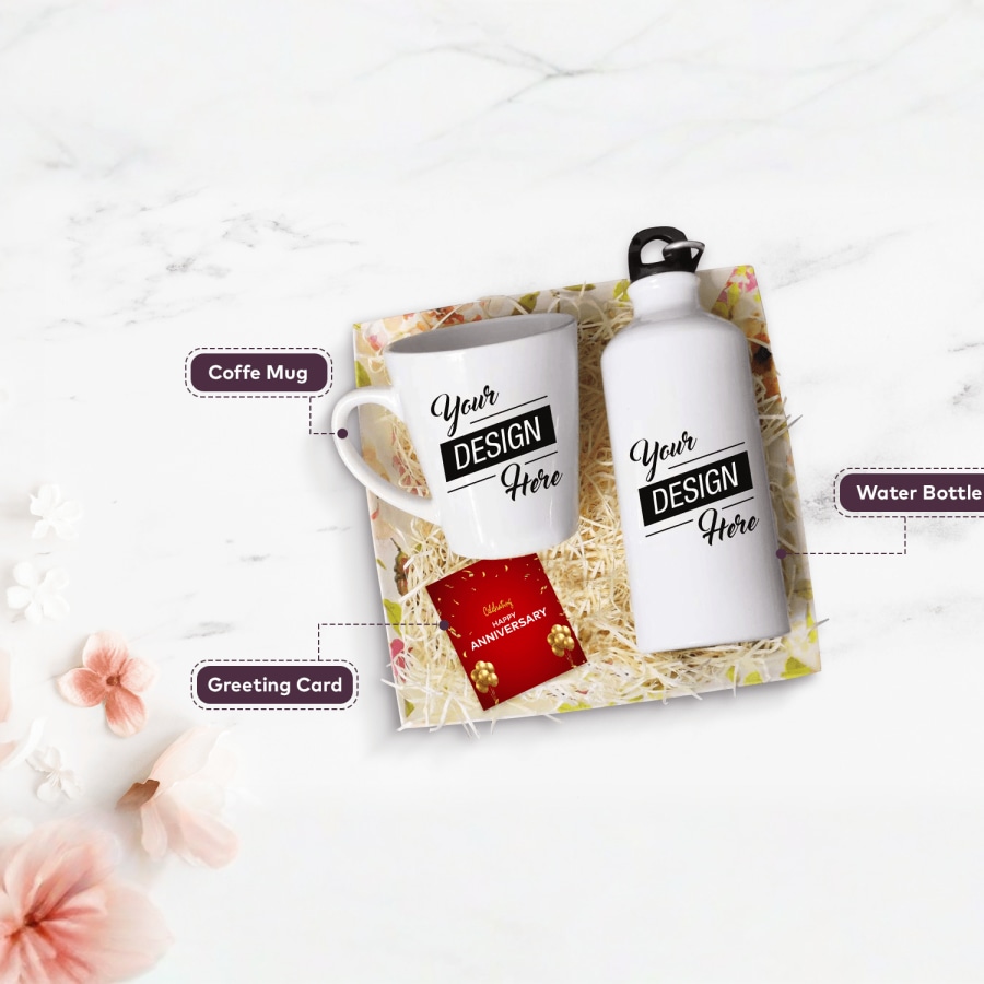 Festive Gift Hamper (Coffee Mug/Bottle/Card) 