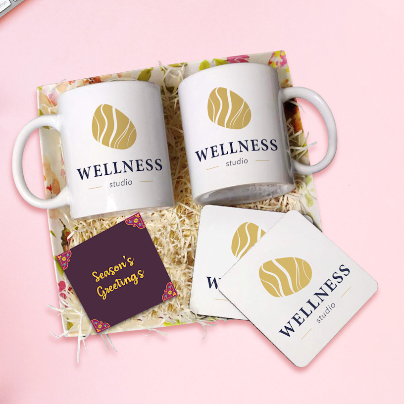 Festive Gift Hamper - (Coffee Mug/Tea Coaster/Card) > Hero img1
