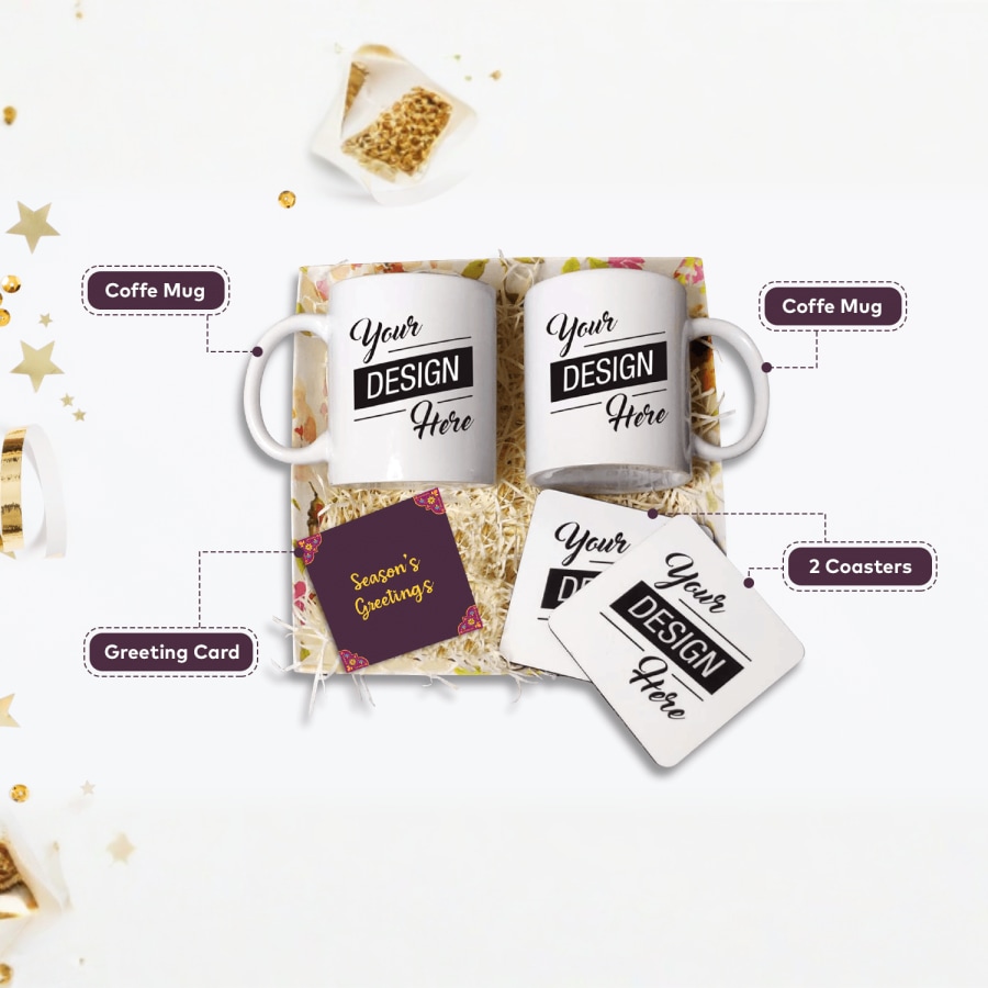 Festive Gift Hamper - (Coffee Mug/Tea Coaster/Card) > Hero img5