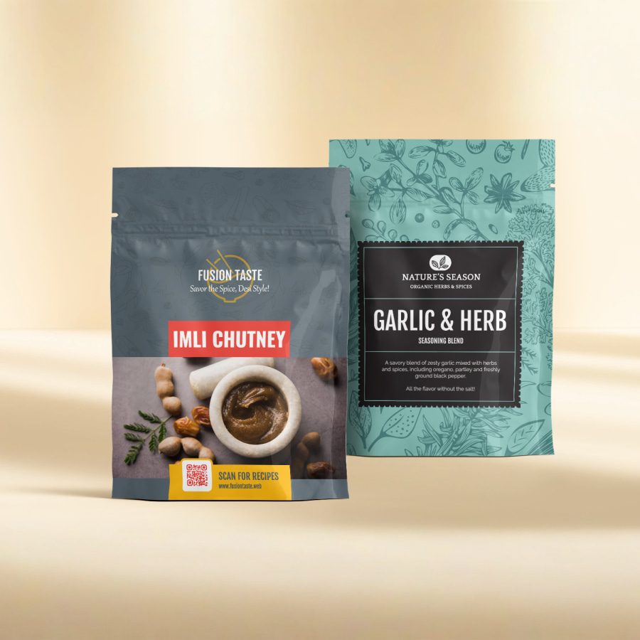 Stand Up Custom Pouches > Hero img3