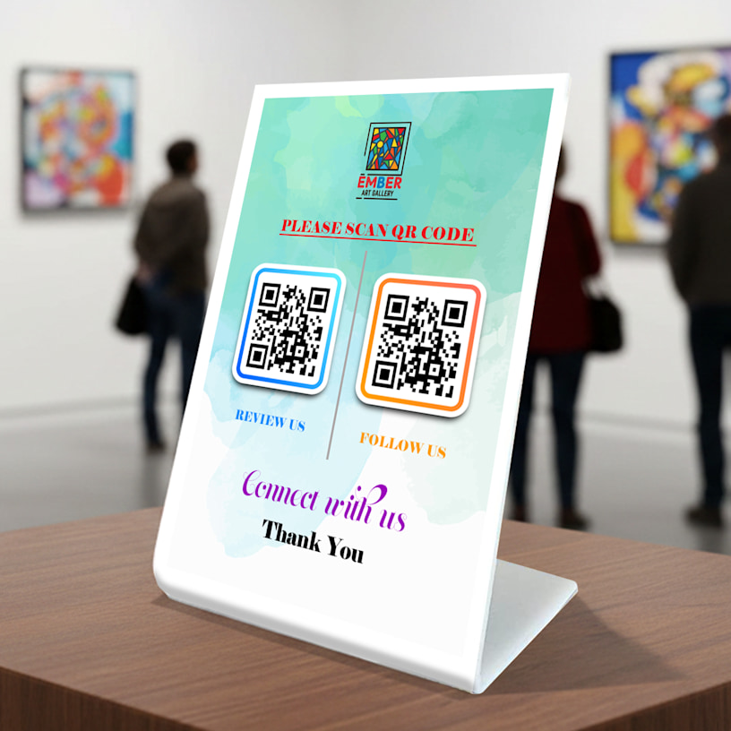 QR Code Standee > Hero img2