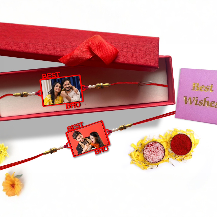 Personalised Best Bro Photo Rakhi > Hero img2