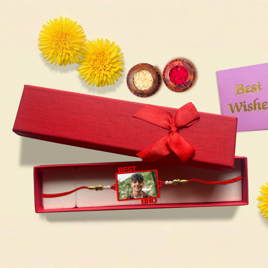 Personalised Best Bro Photo Rakhi > Hero img3