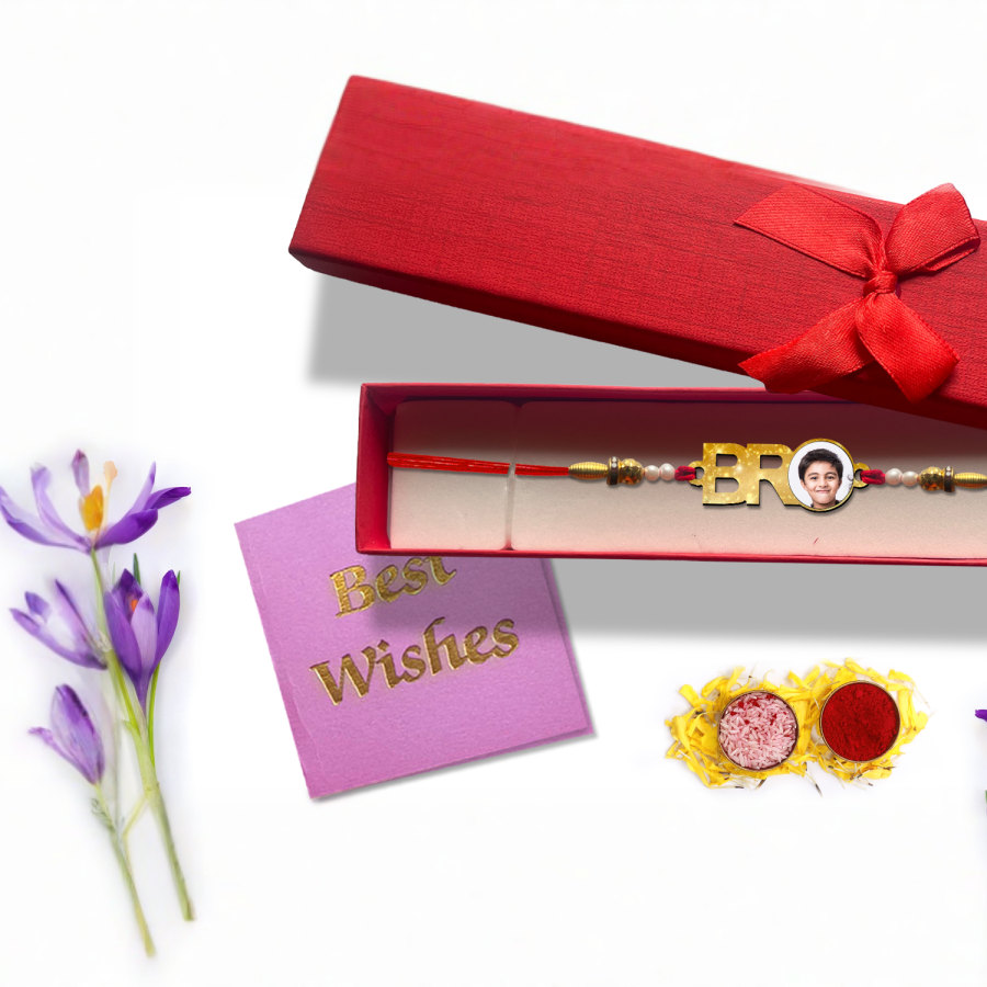 Personalised Bro Photo Rakhi > Hero img3