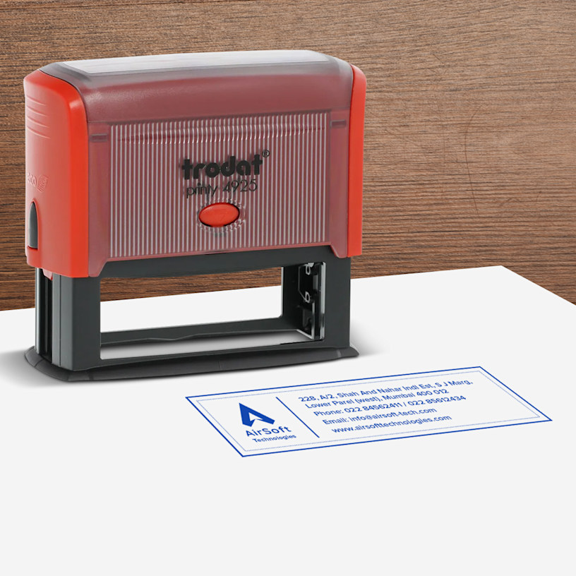 Self-Inking Stamps 82 mm × 25 mm 